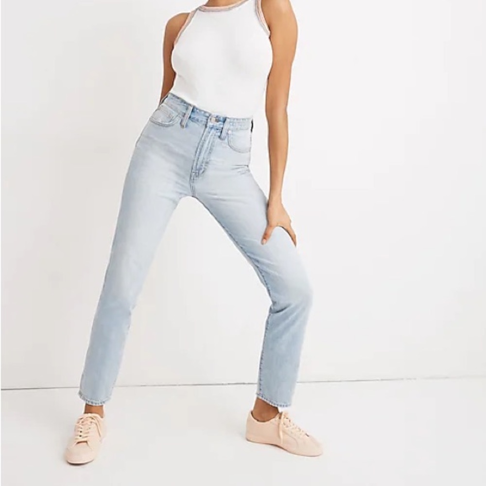 Madewell The Curvy Perfect Vintage Jeans Women's Size 29 T Light Wash Denim